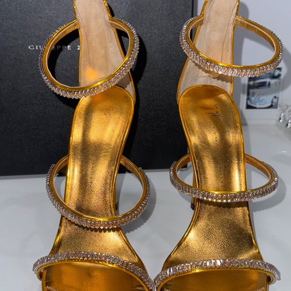 Giuseppe Zanotti Harmony Crystal Saffron Orange 37 - Picture 3 of 7